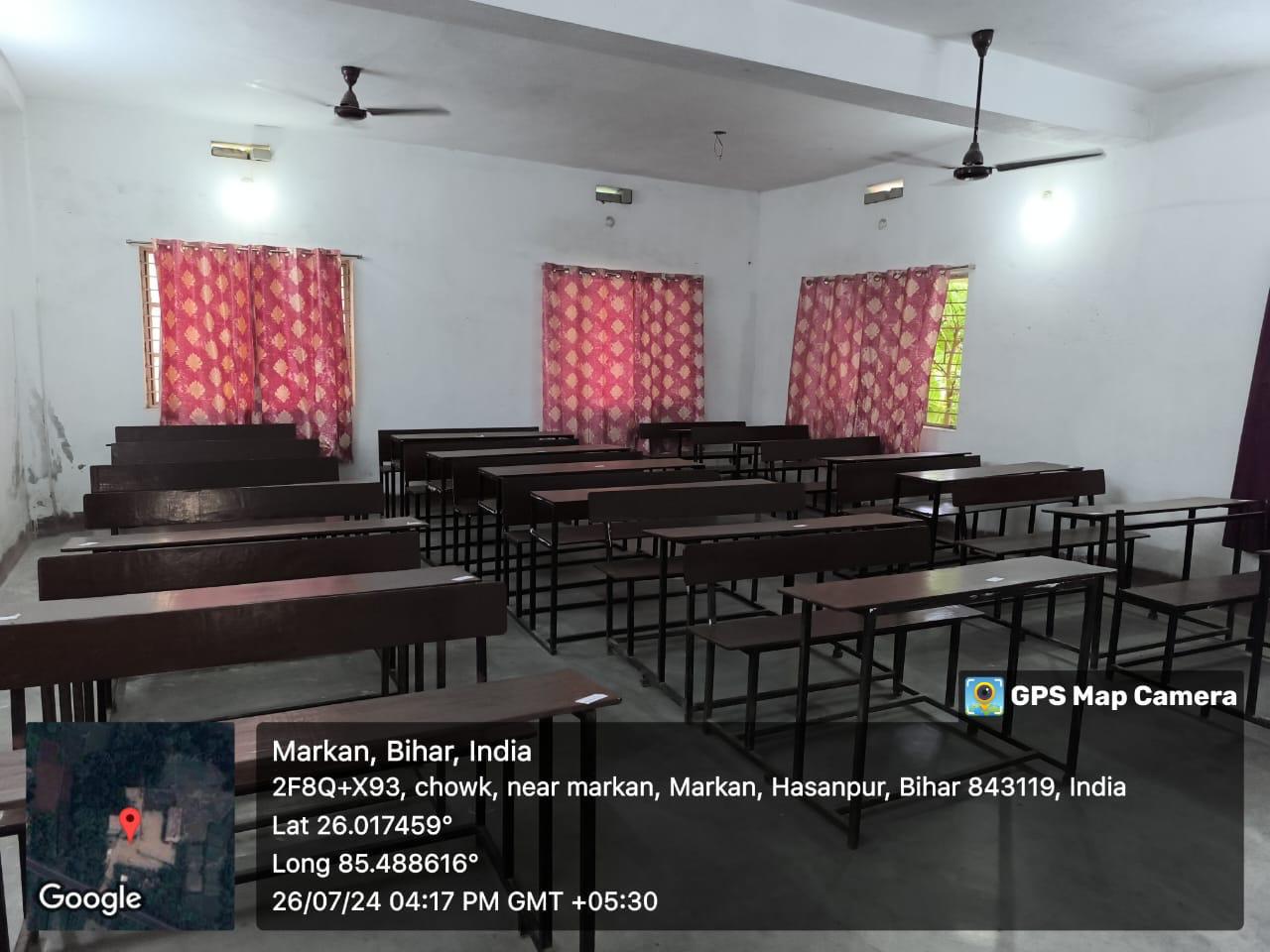 Spacious classroom